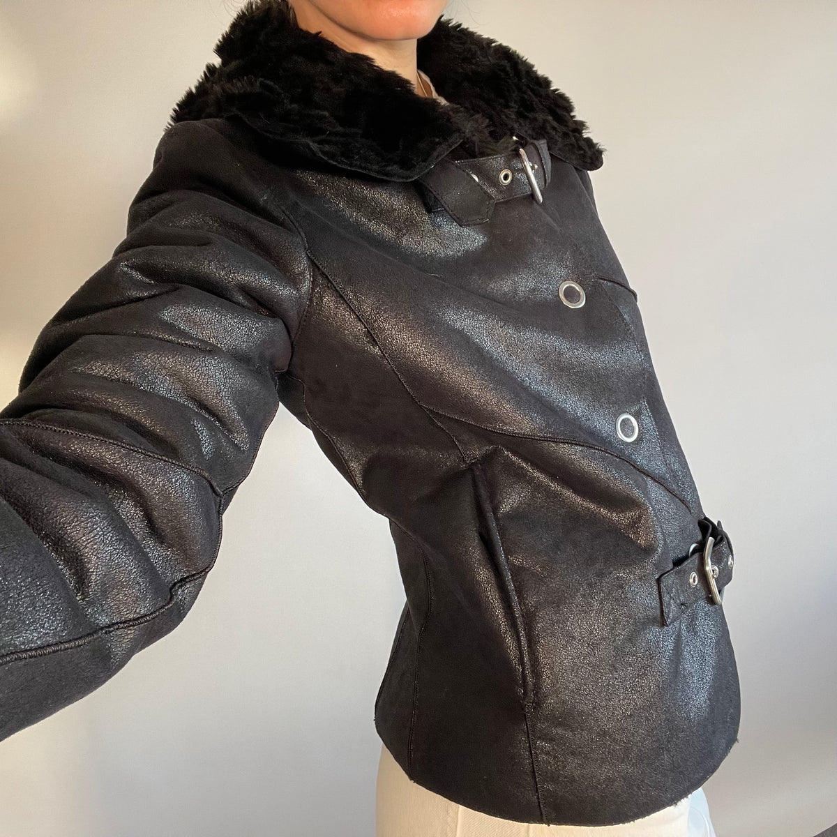 Armani Jeans Vintage Black Jacket UK 14