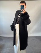 D. Exterior UK XL Cashmere Knitted Jacket