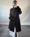 D. Exterior UK XL Cashmere Knitted Jacket