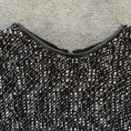 Alexander McQueen Black and White Tweed Pencil Dress