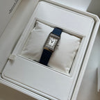 Jaeger-LeCoultre Vintage Reverso Watch Stainless Steel Case Blue Strap