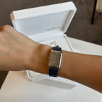 Jaeger-LeCoultre Vintage Reverso Watch Stainless Steel Case Blue Strap