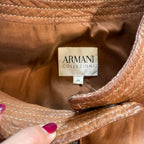 Armani Collezioni IT44 UK12 Jacket Brown Leather