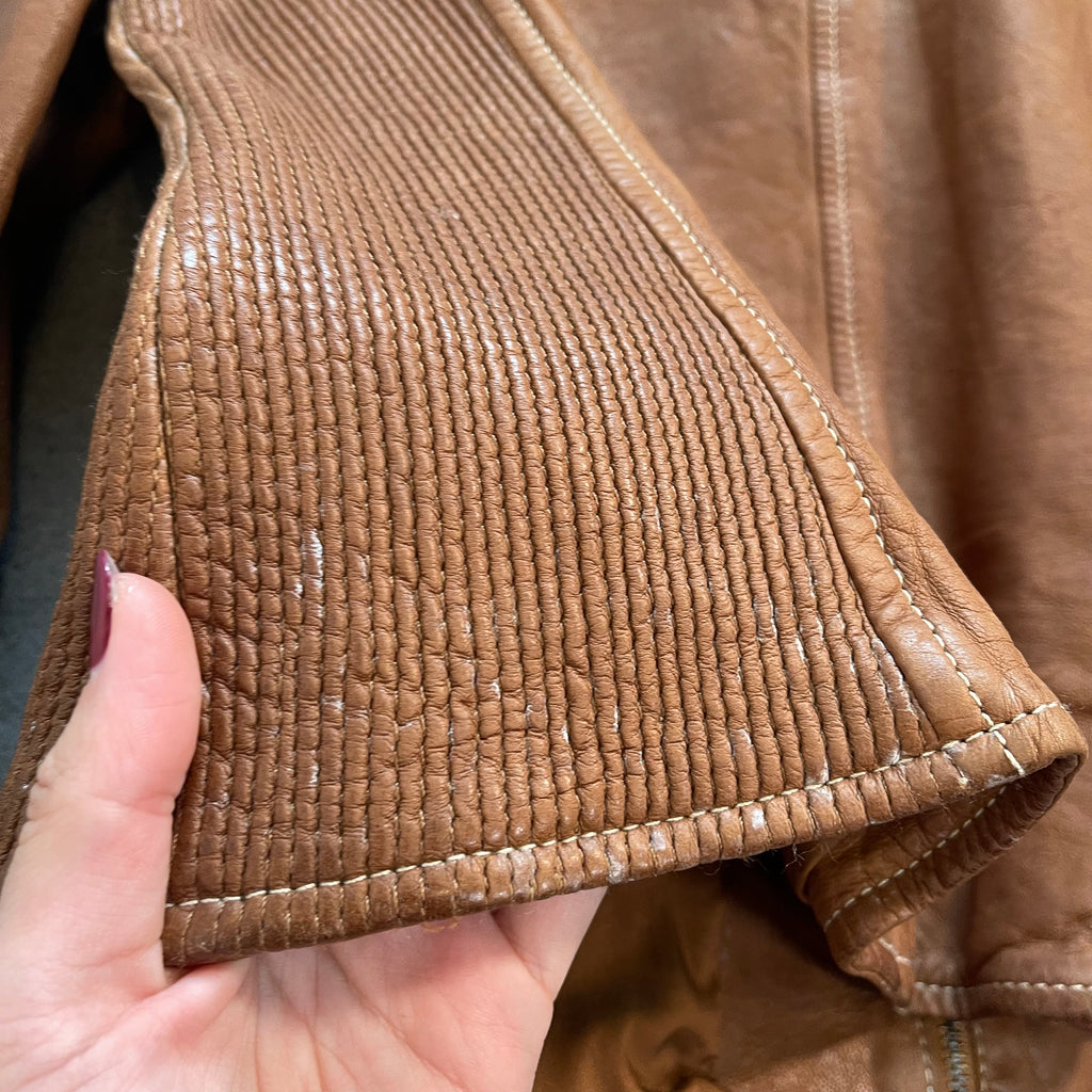 Armani Collezioni IT44 UK12 Jacket Brown Leather