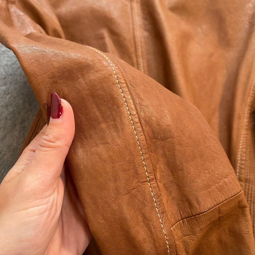 Armani Collezioni IT44 UK12 Jacket Brown Leather