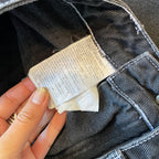 Bimba y Lola Washed Black High-Waisted Jeans with Contrast Stitching