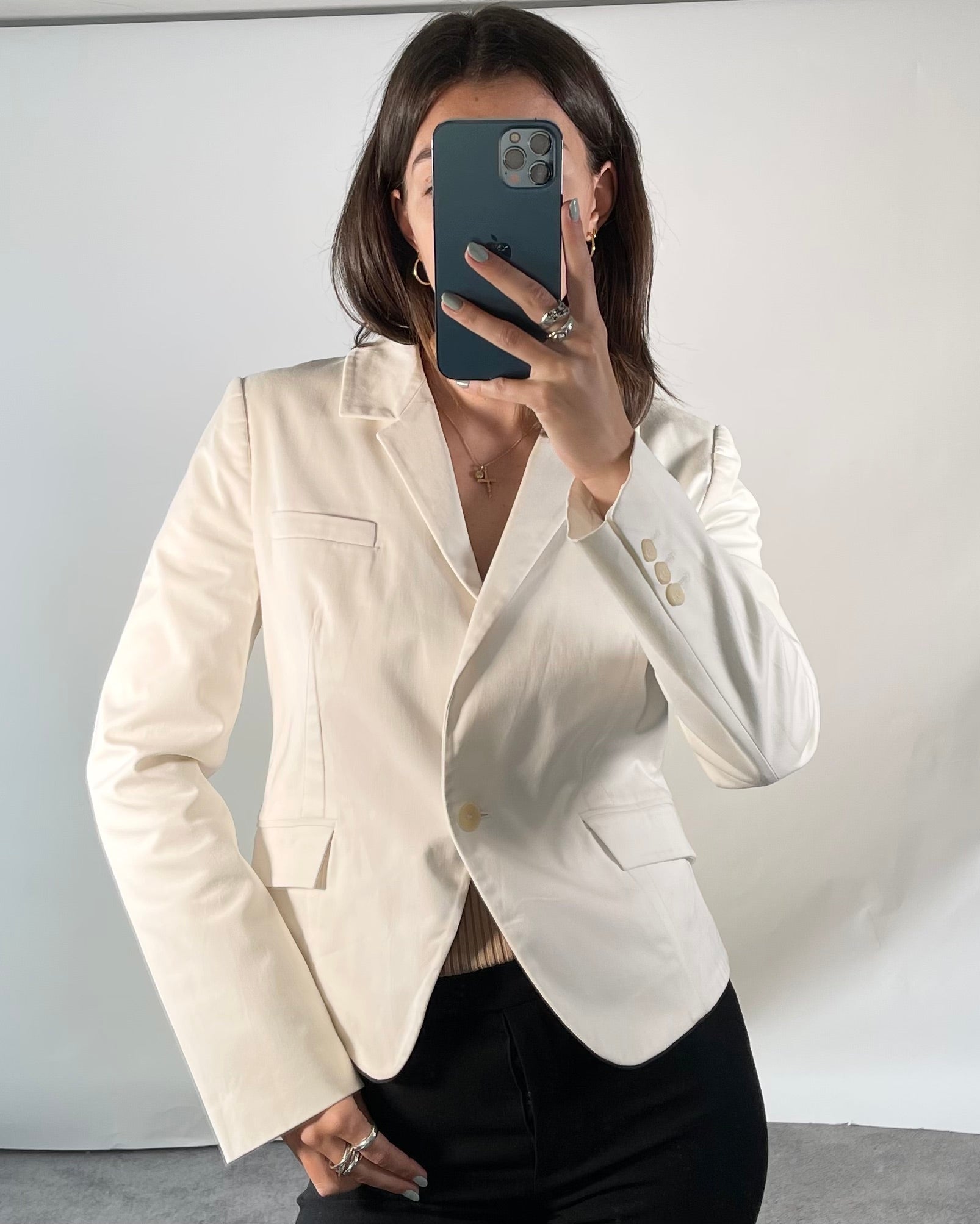 Just Cavalli UK 12 White Blazer