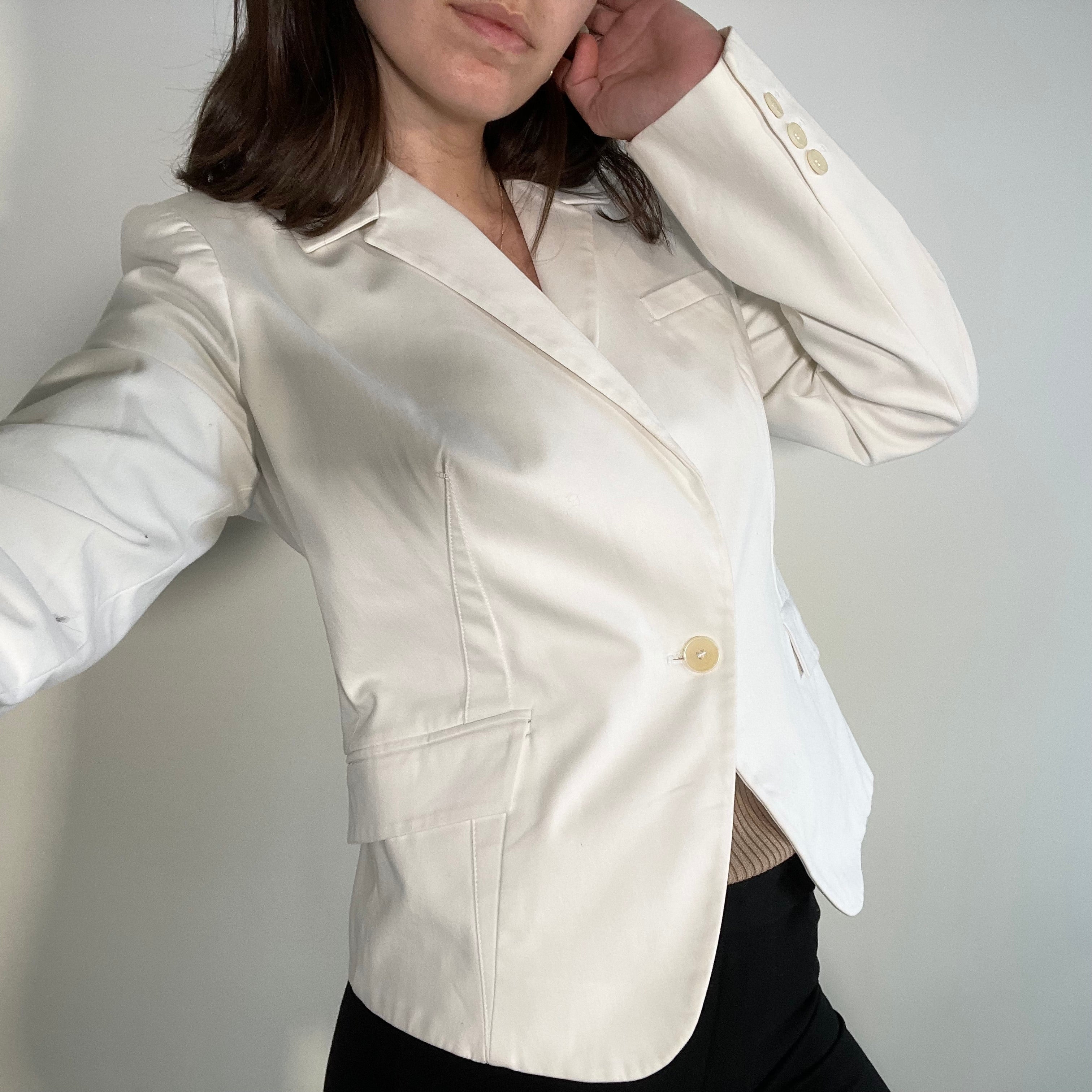 Just Cavalli UK 12 White Blazer
