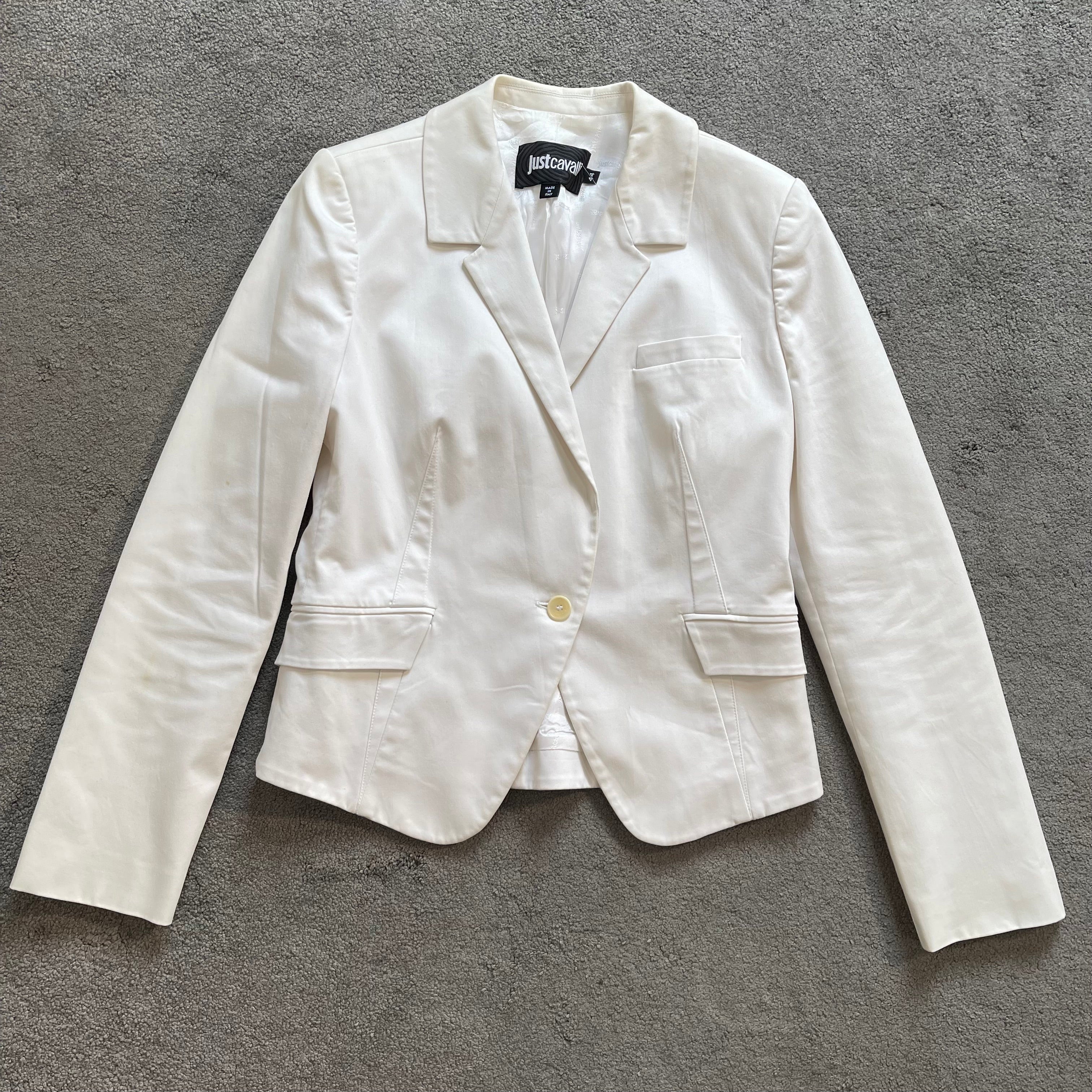 Just Cavalli UK 12 White Blazer