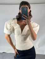 Cult Gaia UK XS Cream Top