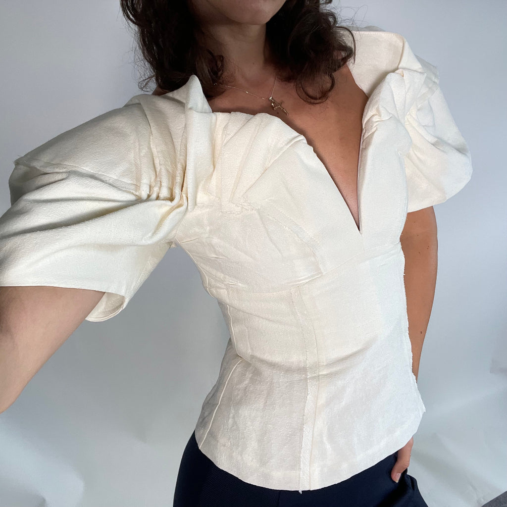 Cult Gaia UK XS Cream Top