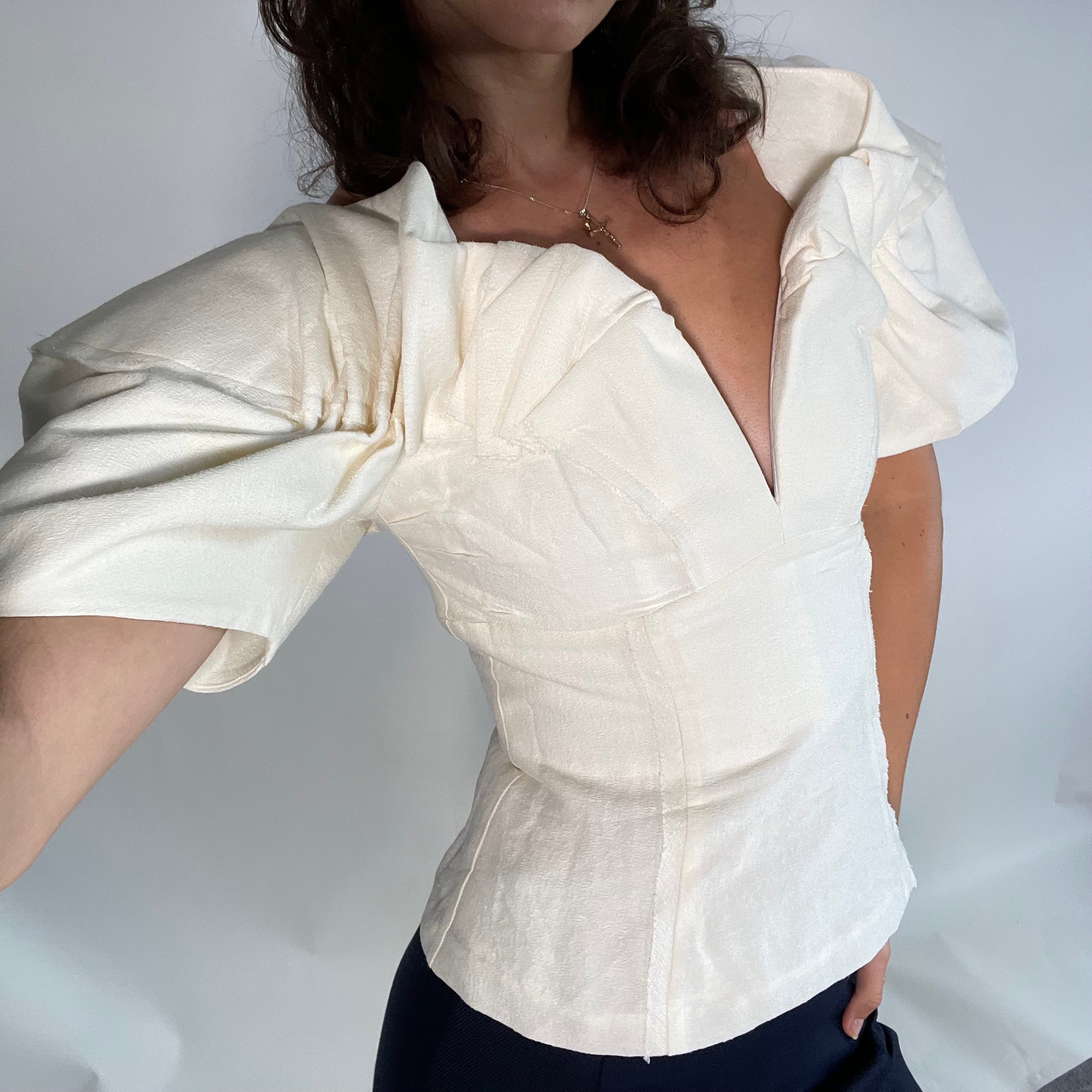 Cult Gaia UK XS Cream Top