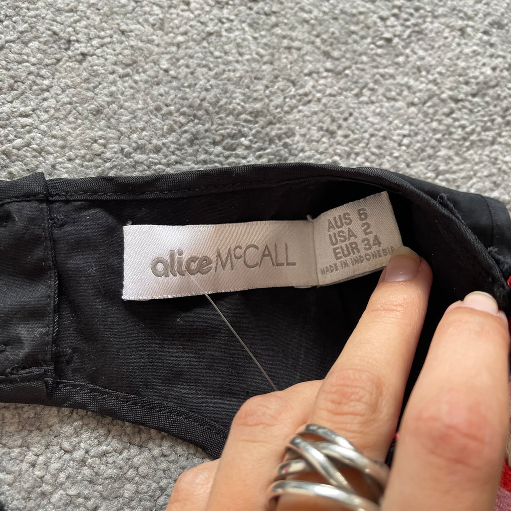 Alice McCall EU34 UK6 Black Dress