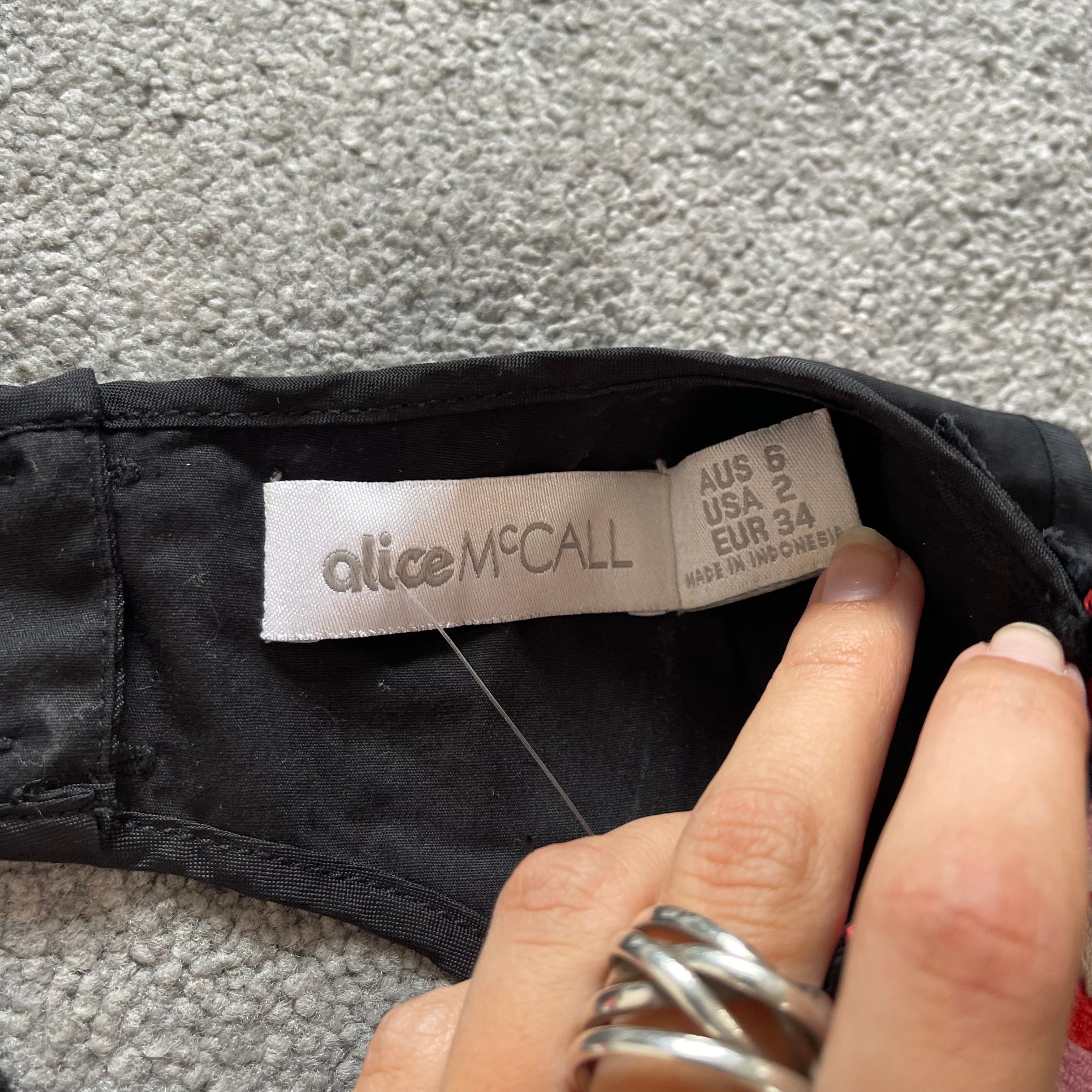 Alice McCall EU34 UK6 Black Dress