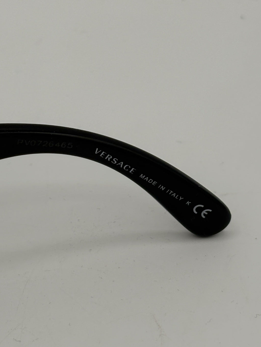 Versace Black Acetate Oval Sunglasses Gold Logo MOD 4361 GB1/87