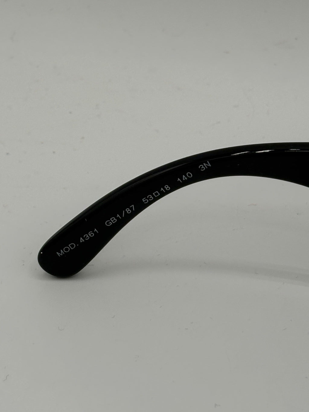 Versace Black Acetate Oval Sunglasses Gold Logo MOD 4361 GB1/87