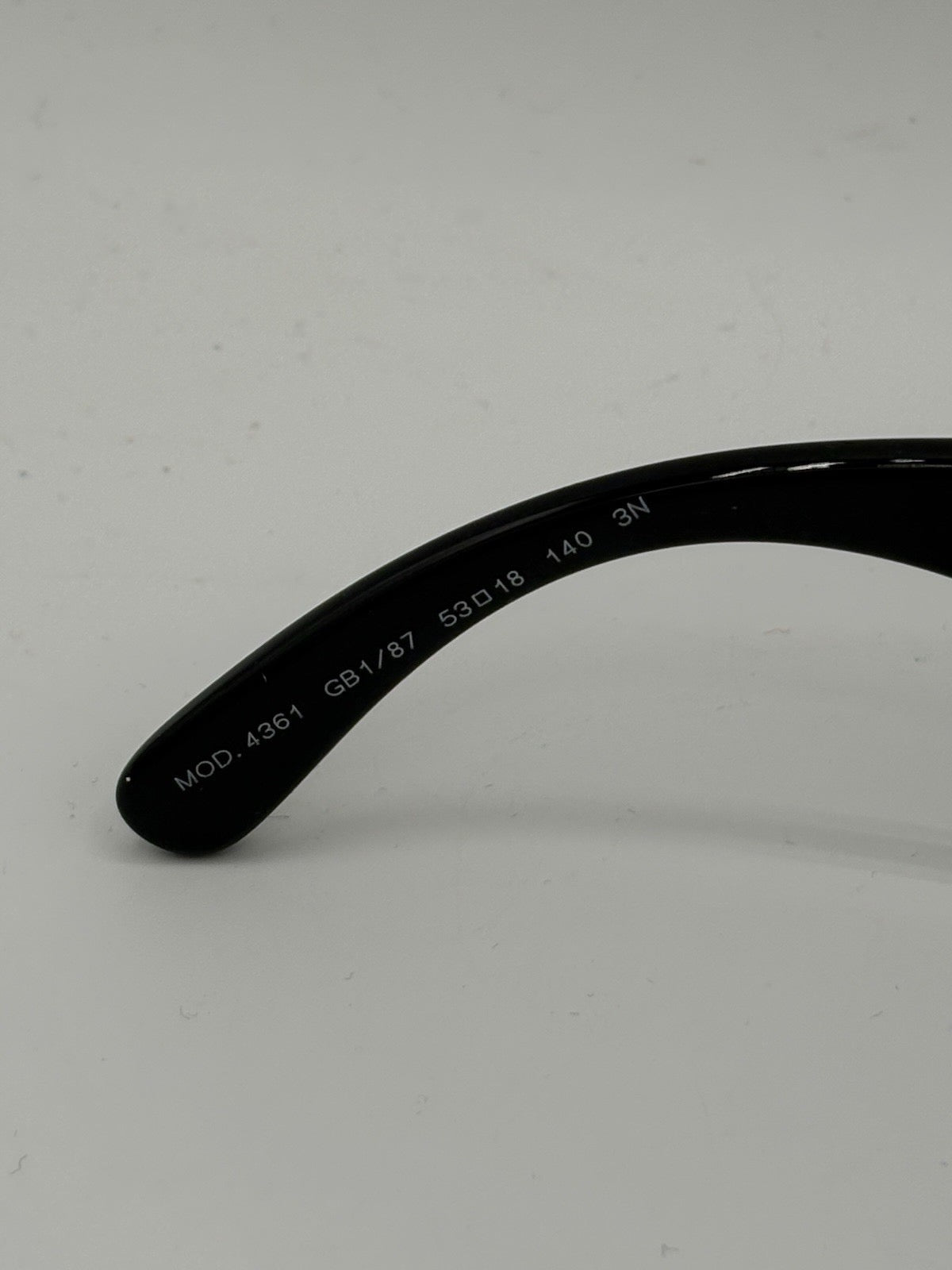 Versace Black Acetate Oval Sunglasses Gold Logo MOD 4361 GB1/87