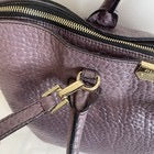Burberry ‘Dewsbury’ Leather Handbag Grained Leather Cross Body Plum Tote Medium