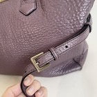 Burberry ‘Dewsbury’ Leather Handbag Grained Leather Cross Body Plum Tote Medium