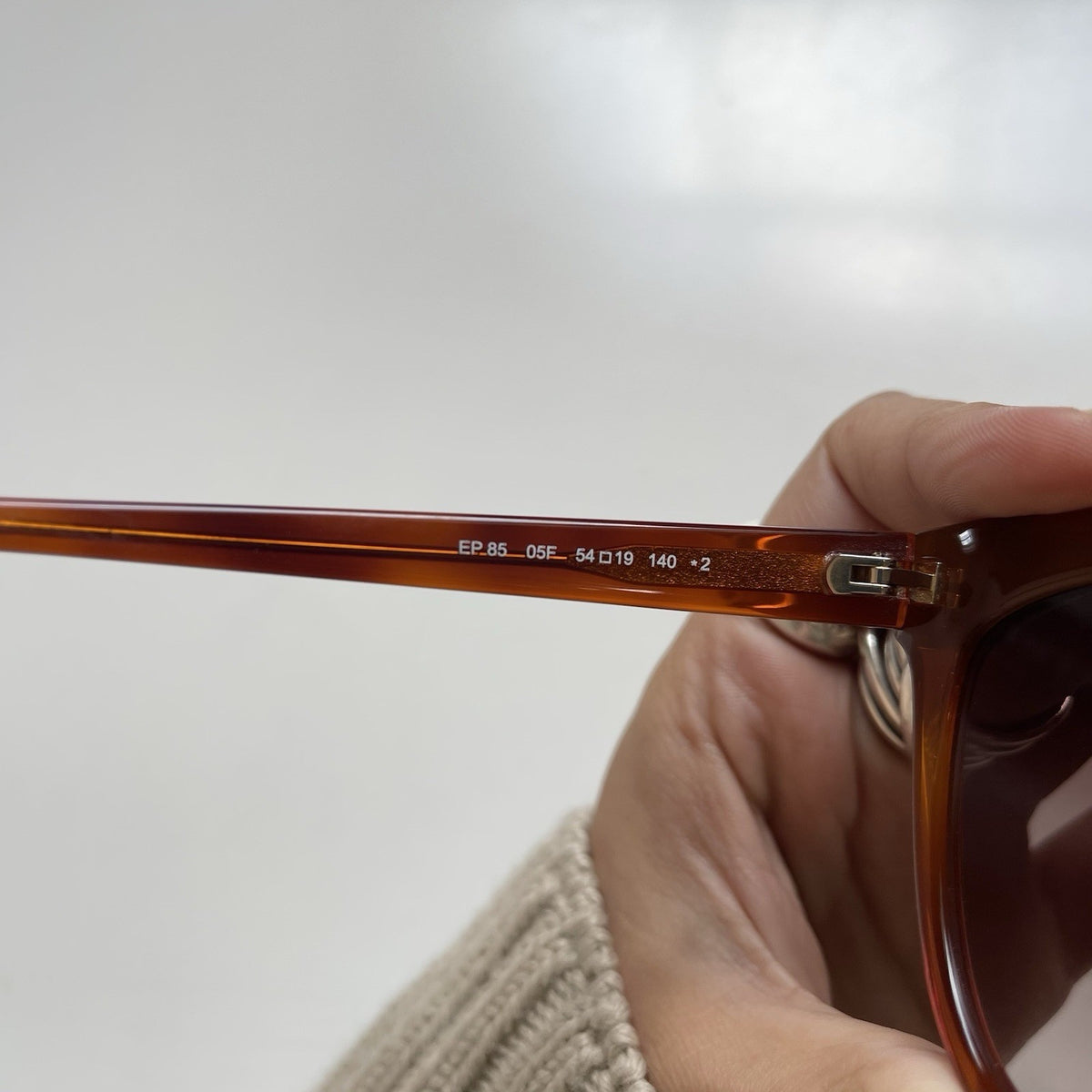Emilio Pucci EP85 05F Sunglasses Vintage Brown Black Cat Eye 54-19-140