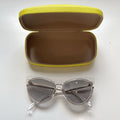 Emilio Pucci EP108 27X Cat Eye Sunglasses Clear Rose Gold Grey Gradient + Case