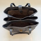 Bottega Veneta Roma Dark Grey Intrecciato Leather Medium Handbag Gold Hardware