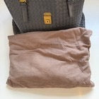 Bottega Veneta Roma Dark Grey Intrecciato Leather Medium Handbag Gold Hardware