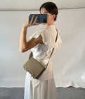 Hermes Geta Bag Étoupe Calfskin Leather ‘H’ Closure Canvas Shoulder Crossbody