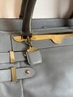 Chloe ‘Shelby’ Bag Grey Leather Tote Gold Hardware Medium Matte Y2K Handbag