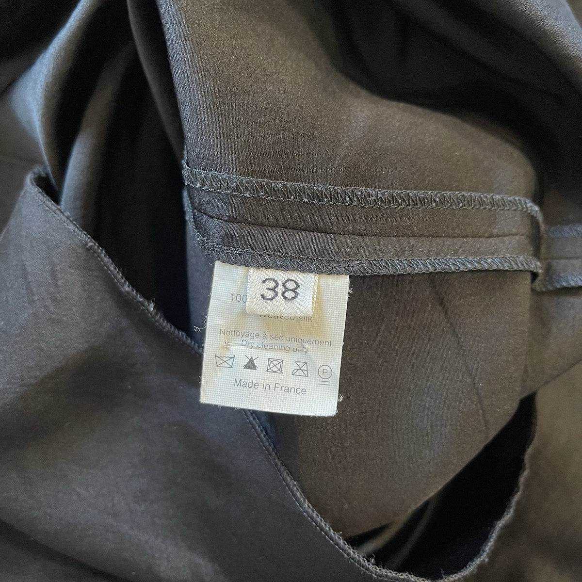 Lanvin by Alber Elbaz Black Silk Belted Dress, 2008 FR 38 UK 10