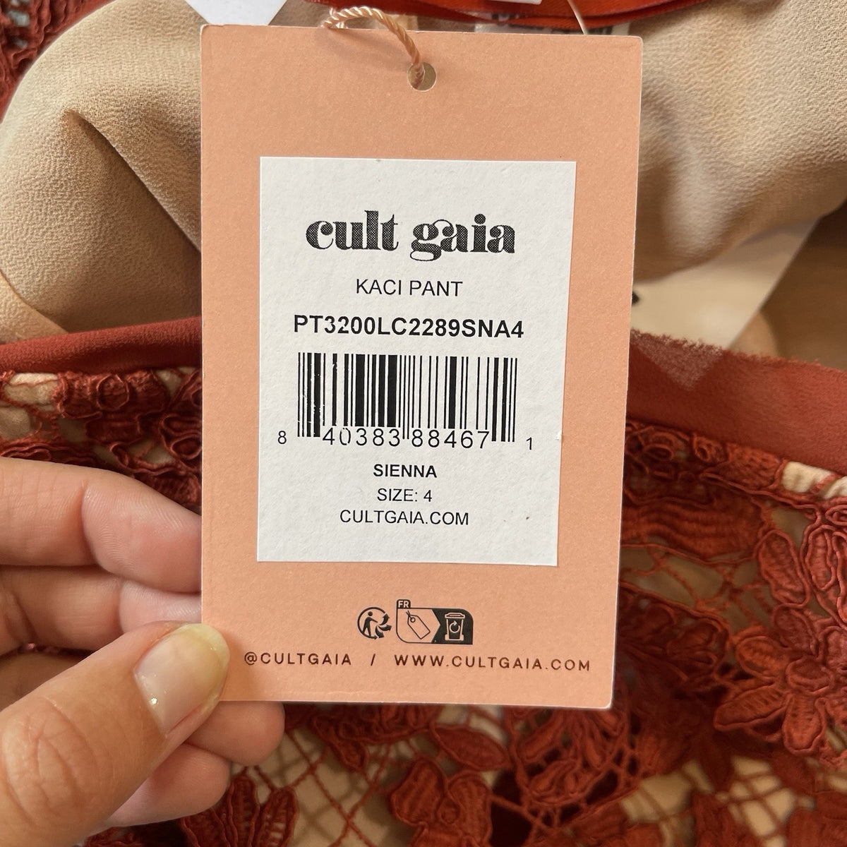 CULT GAIA Lace Trouser US 4 UK 6/8