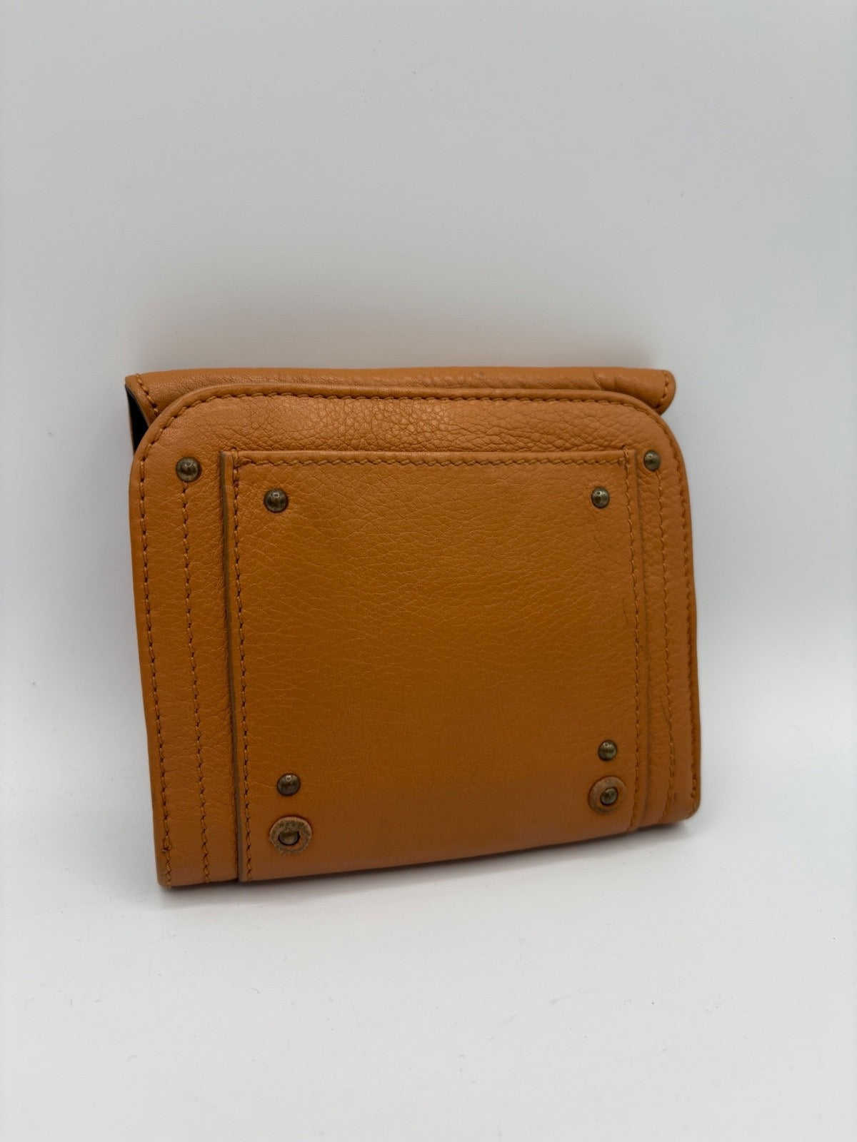 Chloe Paddington Purse Tan Leather Gold Tone Buckle