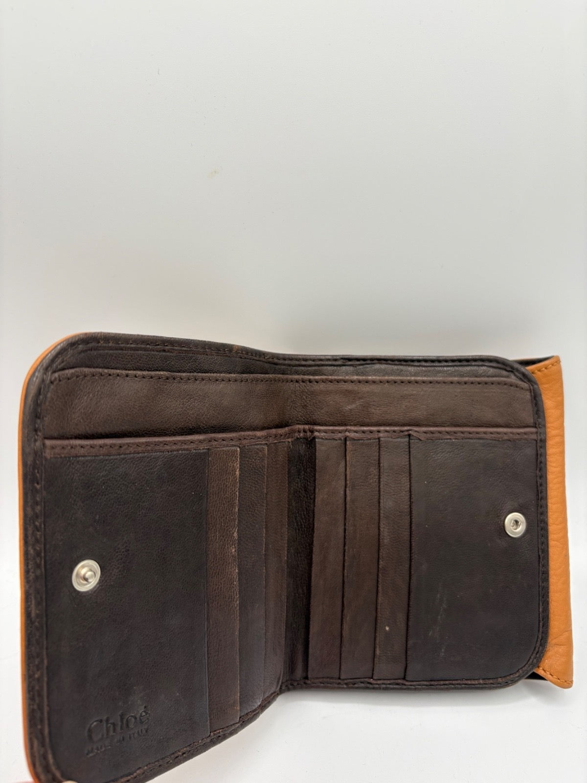Chloe Paddington Purse Tan Leather Gold Tone Buckle