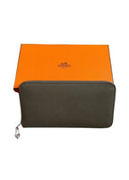 Hermès Wallet ‘Silk’In Classique’ Long Zip Grey Taupe Epsom Calfskin Embossed