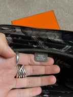 Hermès Wallet ‘Silk’In Classique’ Long Zip Grey Taupe Epsom Calfskin Embossed