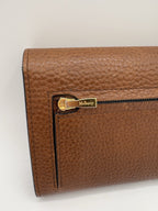 Mulberry ‘Continental Wallet’ Oak Classic Grain Small Foil Embossed Classic
