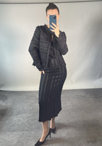 Anna Valentine Vintage Black Suit UK 8