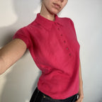 Johnstons Pink Cashmere Jumper UK S