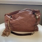 Lanvin ‘Happy Tote’ Bag Pink Beige Leather Quilted Shoulder Crossbody Chain