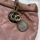 Lanvin ‘Happy Tote’ Bag Pink Beige Leather Quilted Shoulder Crossbody Chain