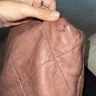 Lanvin ‘Happy Tote’ Bag Pink Beige Leather Quilted Shoulder Crossbody Chain