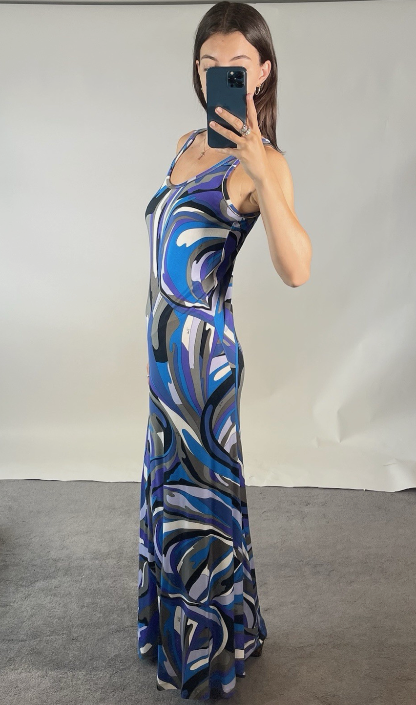 Emilio Pucci UK6 Vintage Maxi Dress