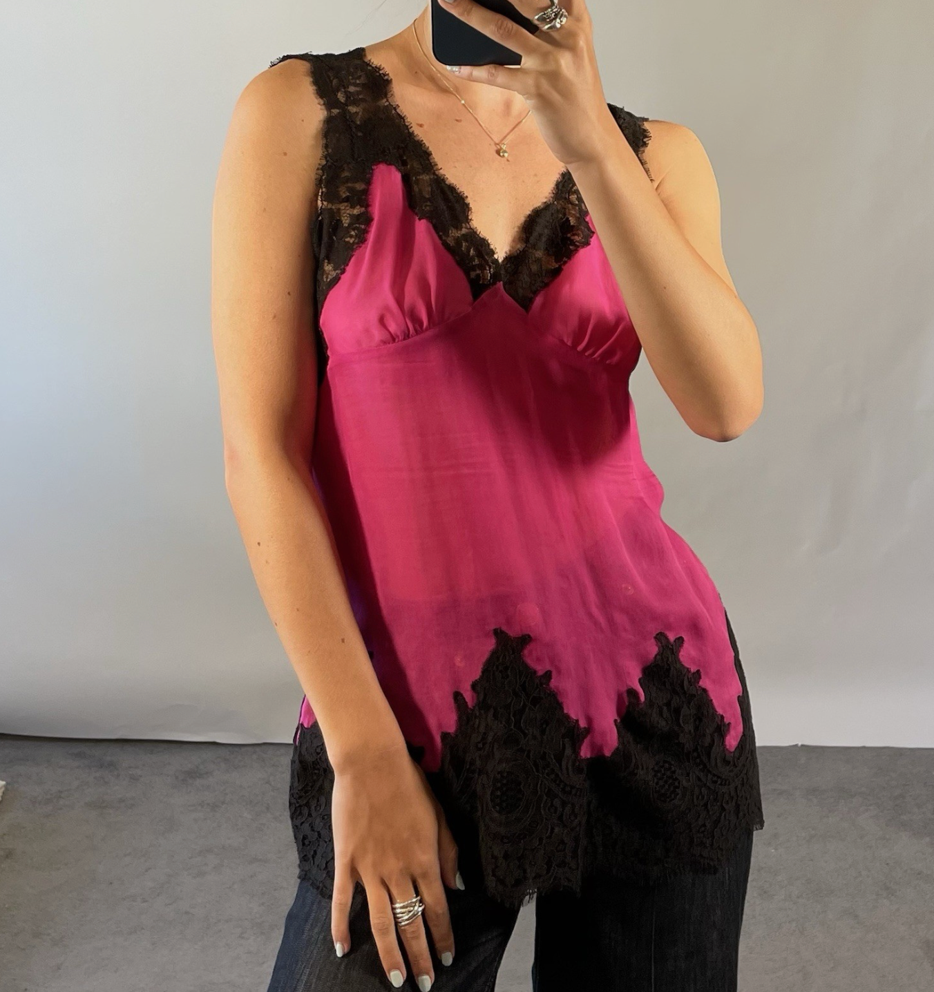 Dolce & Gabbana Silk Blend Pink Blouse UK M