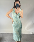 Allegra Hicks UK12/14 Silk Green Midi Dress