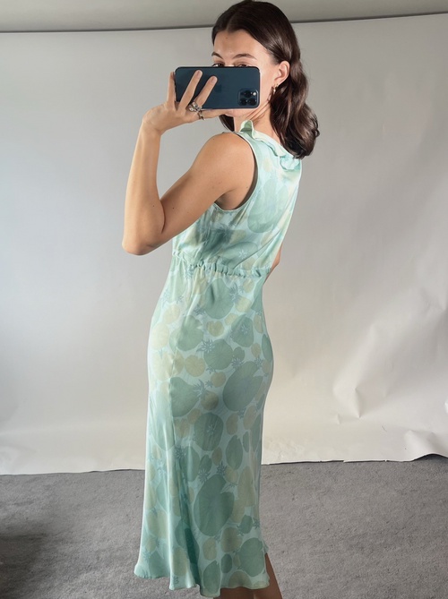 Allegra Hicks UK12/14 Silk Green Midi Dress