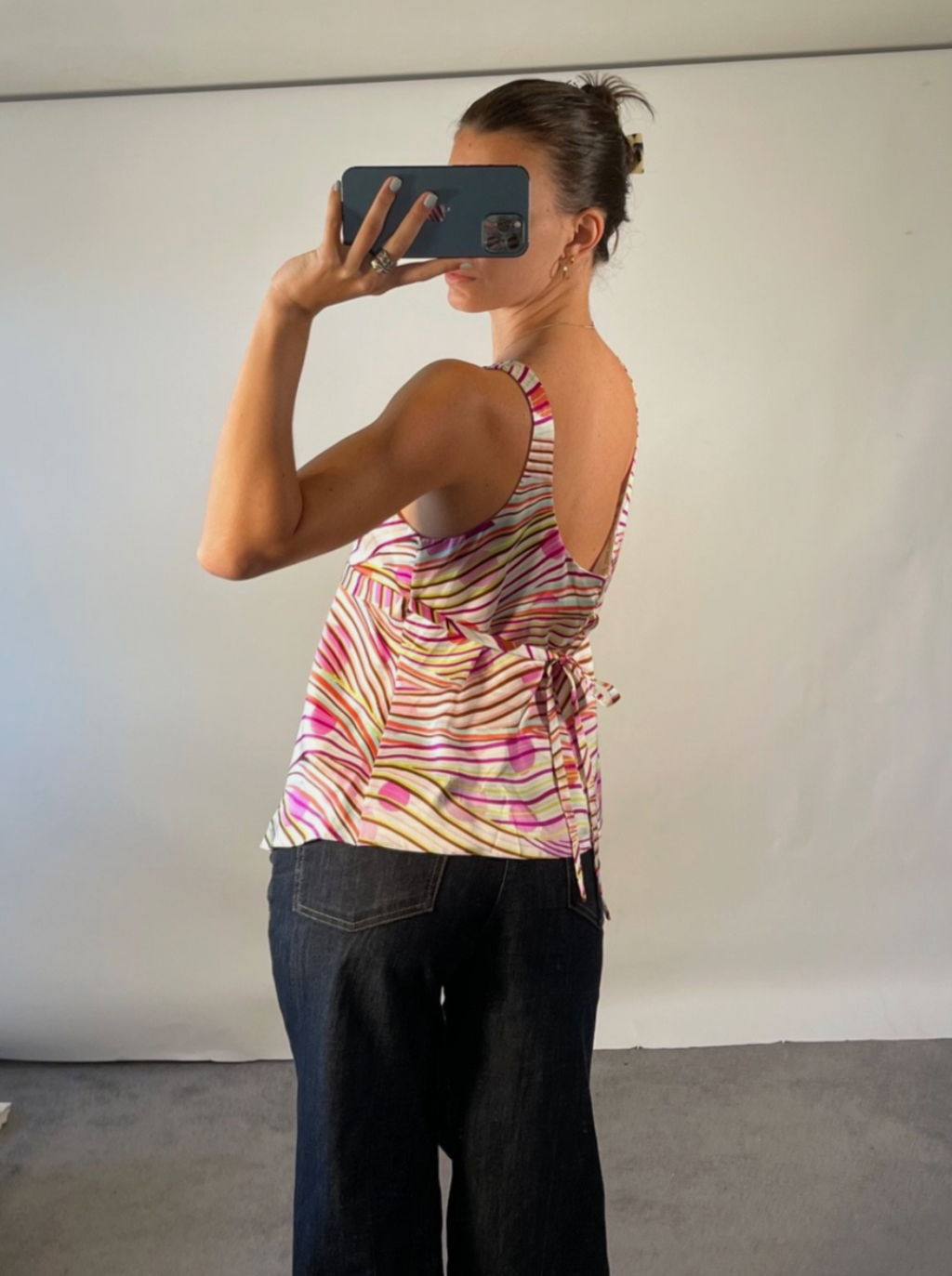 Louise Kennedy Vintage UK14 100% Silk Vest Top