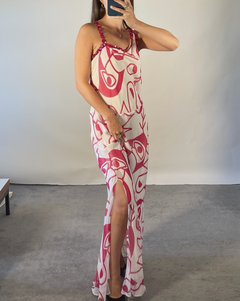 Ben De Lisi Maxi UK12 Silk Maxi Dress