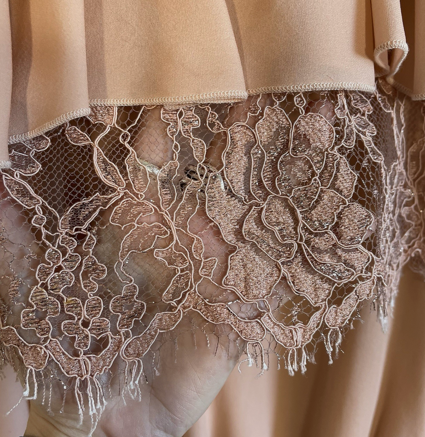 Philip Armstrong UKS Pink Ruched Feathered Dress