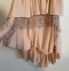 Philip Armstrong UKS Pink Ruched Feathered Dress