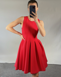 MSGM Red Scuba Mini Dress UK8